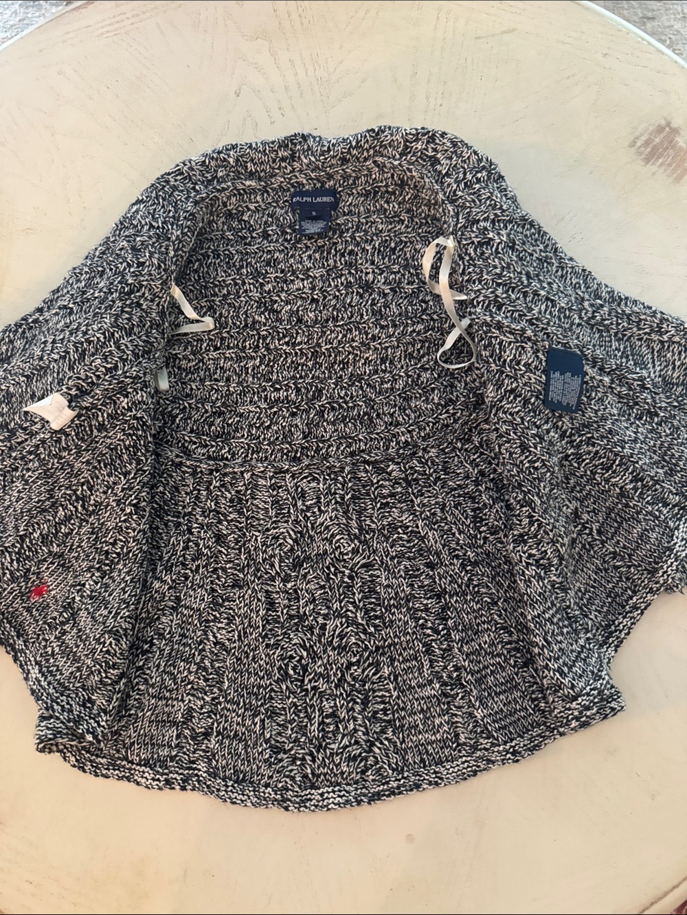 Ralph Lauren toddler girls open knit cotton cardigan sweater size 5 - Picture 5 of 12